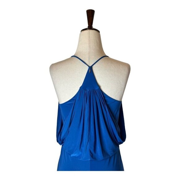 Misa Los Angeles Dress Women Medium Blue‎ Jersey Knit Racerback Domino Mini - Picture 6 of 12